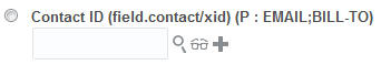 A sample of the user interface showing labels on a pseudo field. "Contact ID (field.contact/xid) (P : EMAIL;BILL-TO).