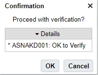 Confirming ASN Verification