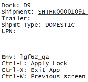 Dock with ASN Populated