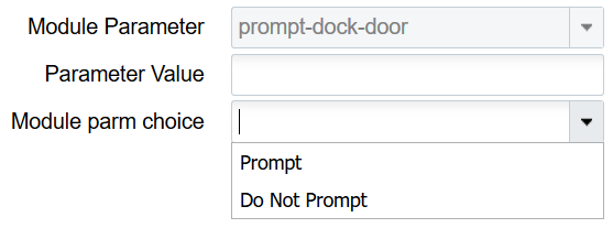Edit prompt-dock-door Parameter