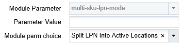 Multi Sku LPN Mode Parameter