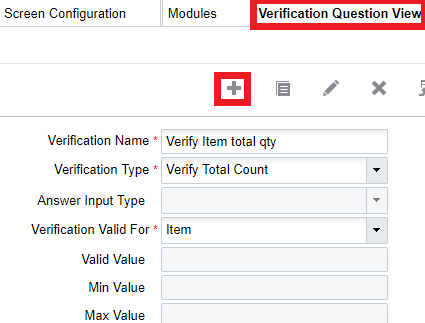 Verification Questions UI