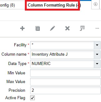 Column Formatting Rule UI