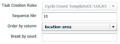 Configuration to display CC Tasks by Location Area.