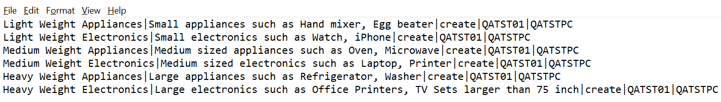 Flat File Format
