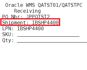 Auto-Generated Inbound Shipment