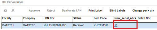 Cartonized ASN - Screen flow for serial tracked SKU = Do Not Prompt: