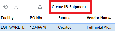 Creating an ASN from a PO Header record