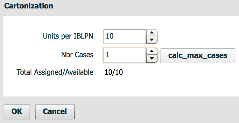 Defining the units per LPN