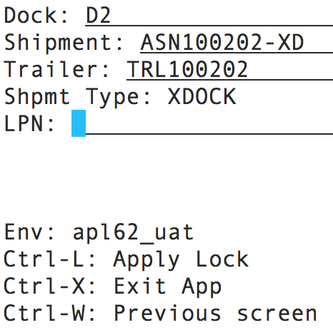 Receiving a Cross-Dock LPN