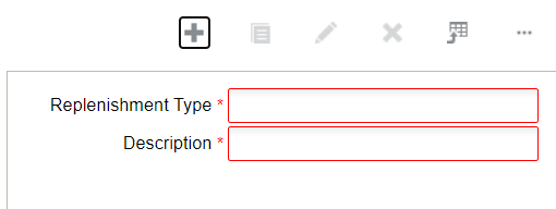 Set Replenishment Type