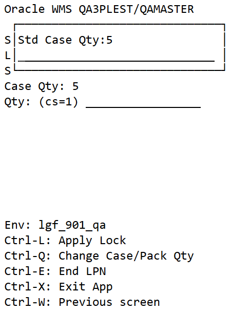 Update standard case and pack quantity