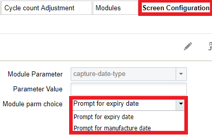 prompt for expiry date