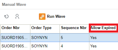 Manual Wave screen