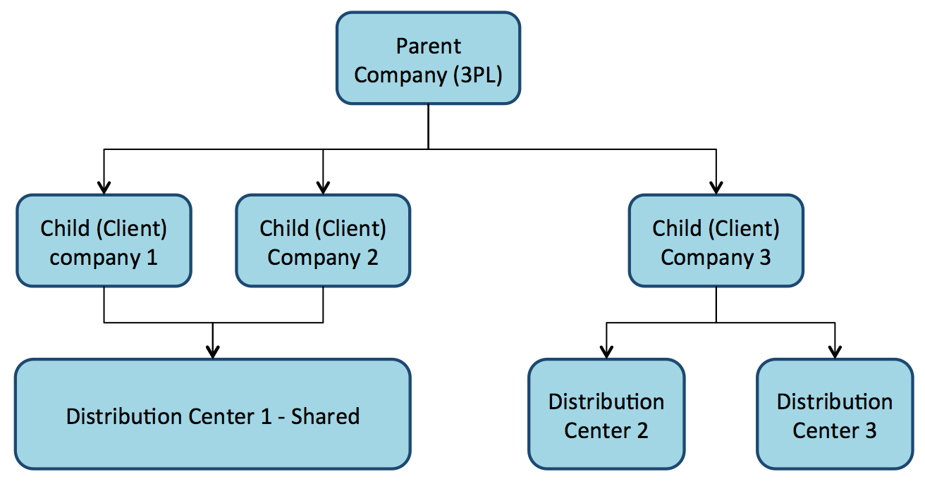 Parent-Child company example diagram
