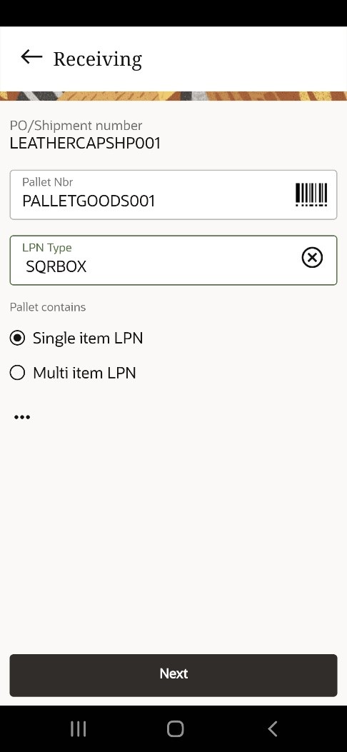 Single Item LPN