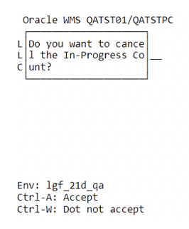 Cancel In Progress Count