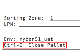 Sort Zone Details