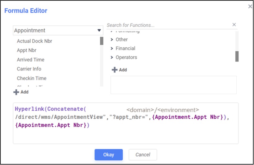 Formula Editor UI