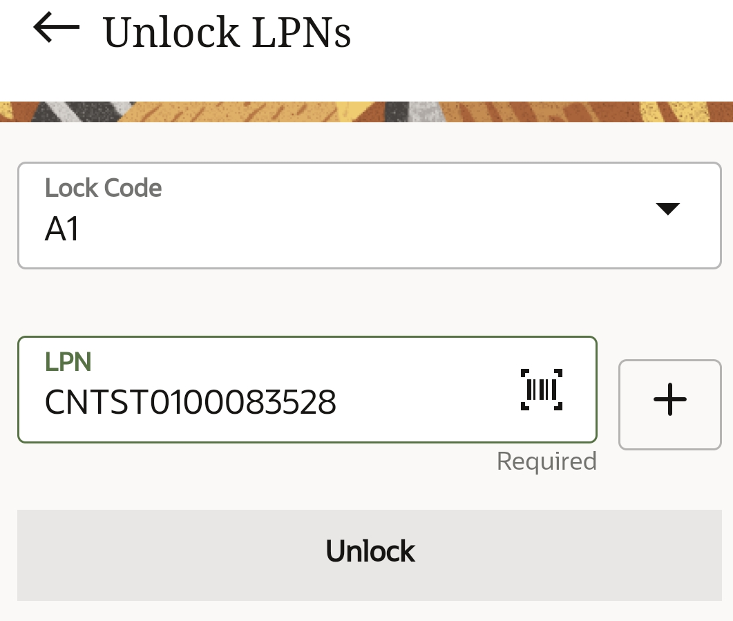 Unlock LPN