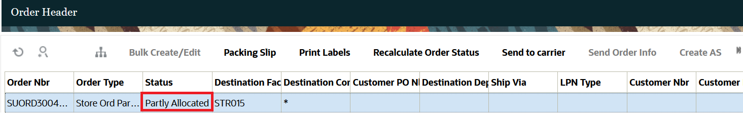 Post update Order status