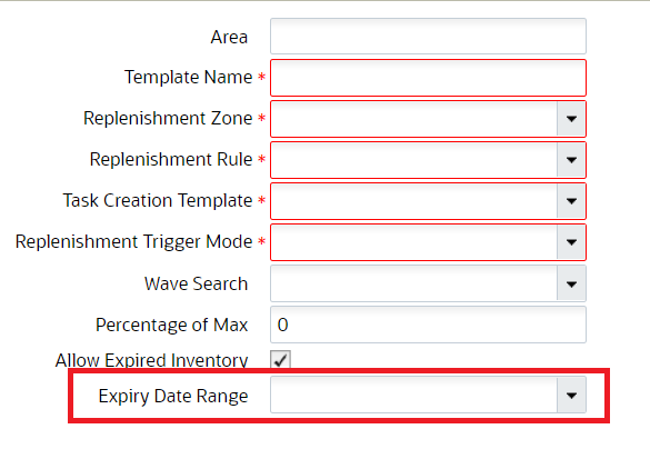 Expiry Date Range
