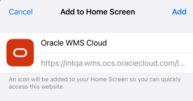 Add to Home Screen