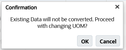 Location Coordinate UOM Confirmation 