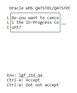 Cancel In Progress Count