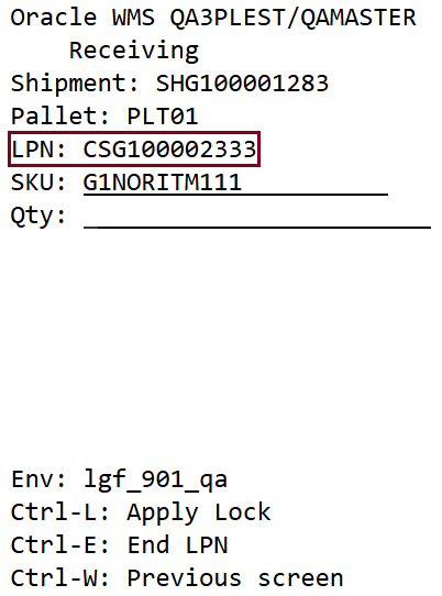 LPN Number