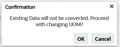 Location Coordinate UOM Confirmation 