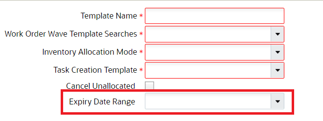 Expiry Date Range