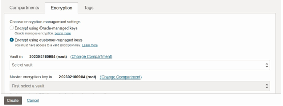 Encrypt using Customer-Managed Keys