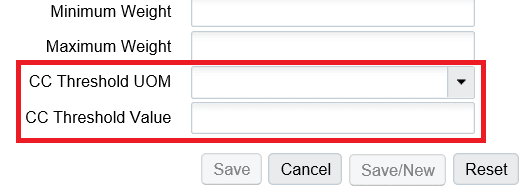 Configuring CC Threshold in Location