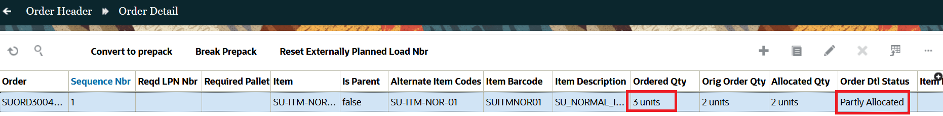 Post update Orderdtl Status