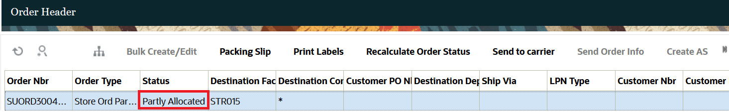 Post update Order status