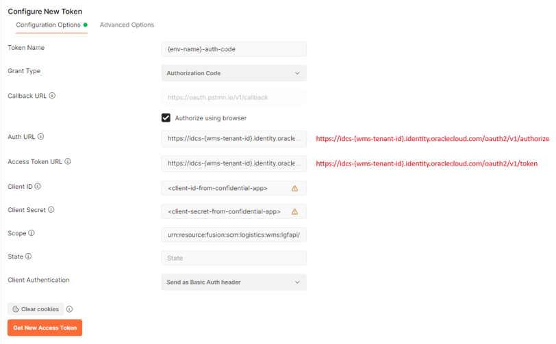 Configure New Token