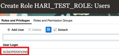 Role Added to User