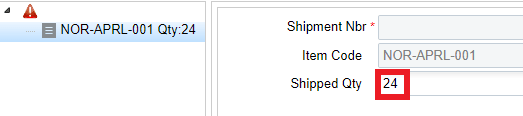 Modifying Item quantities for the new ASN