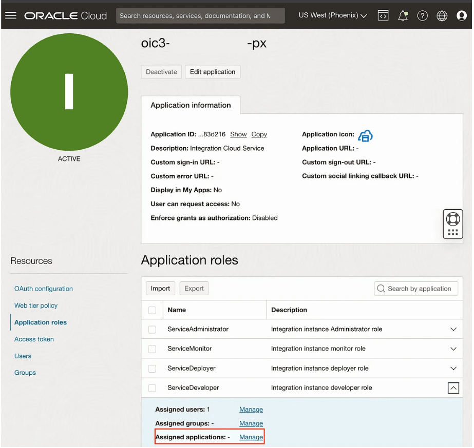 OIC Configuration