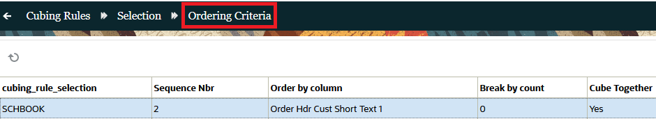 Ordering Criteria