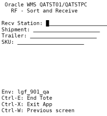 RF Sort and Receive
