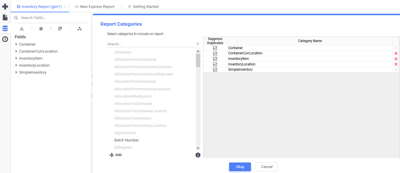 Report Categories