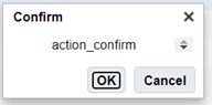 Confirmation on configuration
