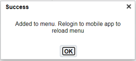 Adding Redwood Mobile to Menu