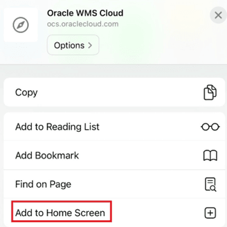 Add to Home Screen