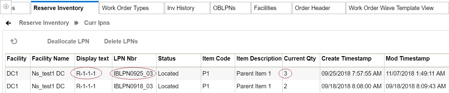 LPN Quantity
