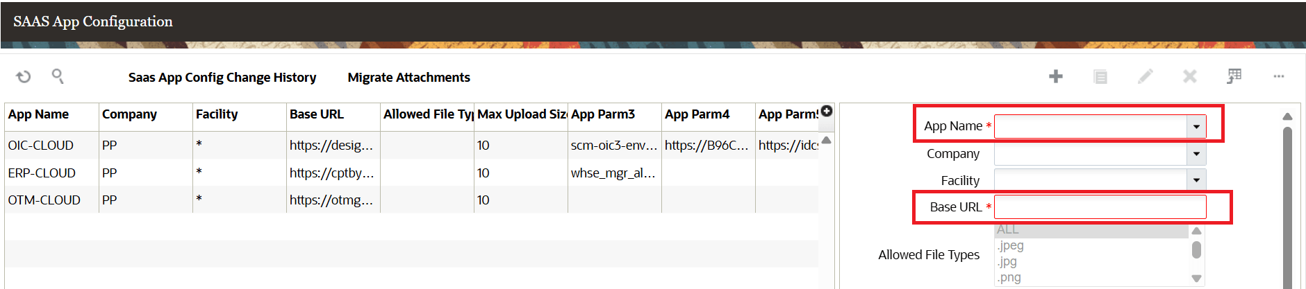SaaS App Config