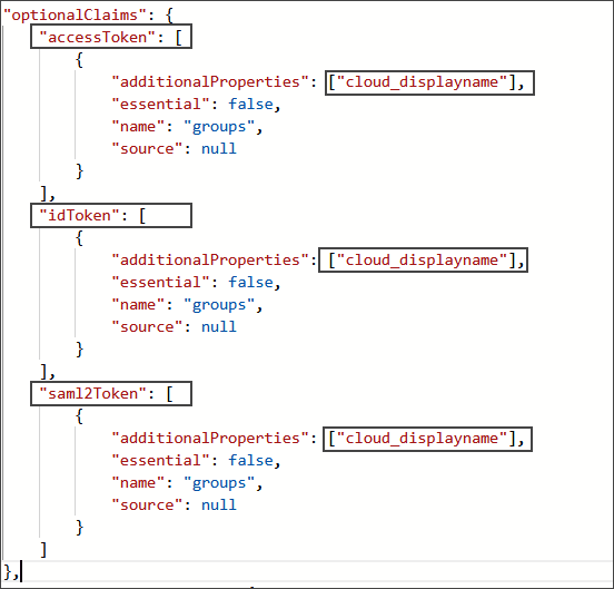 Manually updating the token request in Manifest.