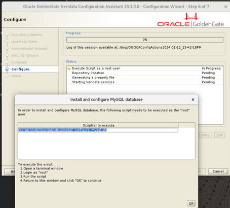 Configure root